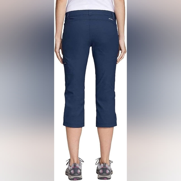 Eddie Bauer Tech Capri Pants, Color Blue Size 12 - Picture 2 of 16